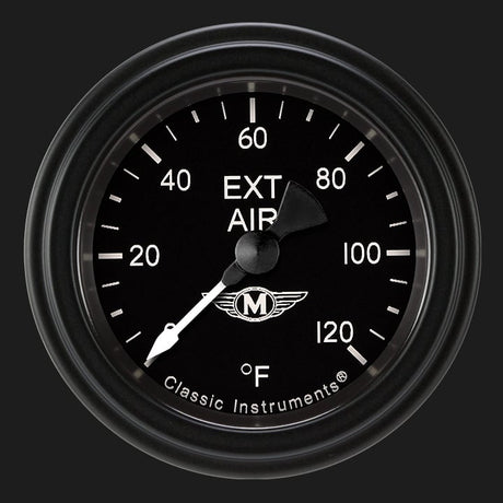 Classic Instruments Moal Bomber 2 1/8" Outside Air Temp. Gauge - MA199BLF