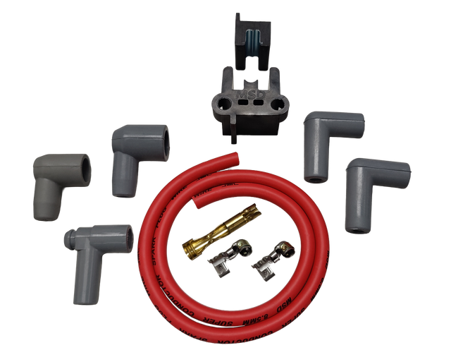 MSD Universal Coil Wire 8.5mm Super Conductor - Red - 24in - Universal HEI - 84079