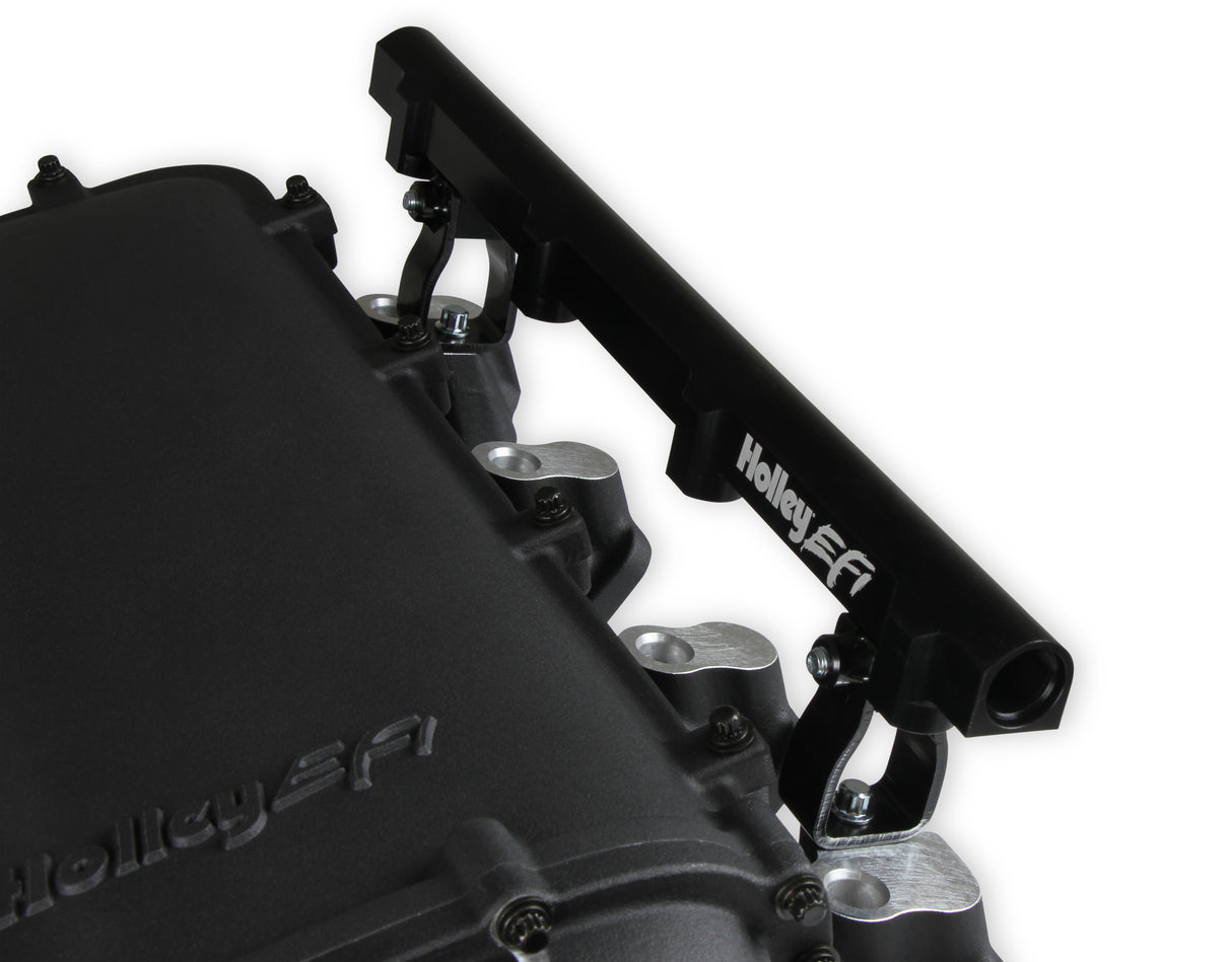 Holley 300-680BK Ultra Lo-Ram Manifold Kit Single Injector- Black - GM LS3/L92