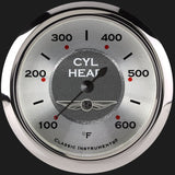 Classic Instruments All American 2 5/8" Cylinder Head Temp. Gauge - AW397SRC
