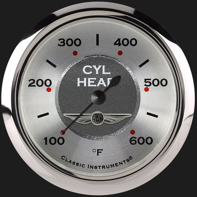 Classic Instruments All American 2 5/8" Cylinder Head Temp. Gauge - AW397SRC