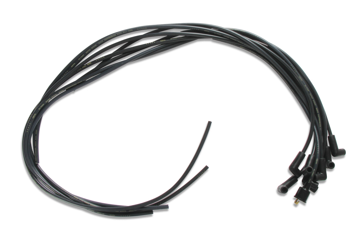 ACCEL Spark Plug Wire Set- 8mm - Black Wire with Black 90 Deg Boots - 4041K