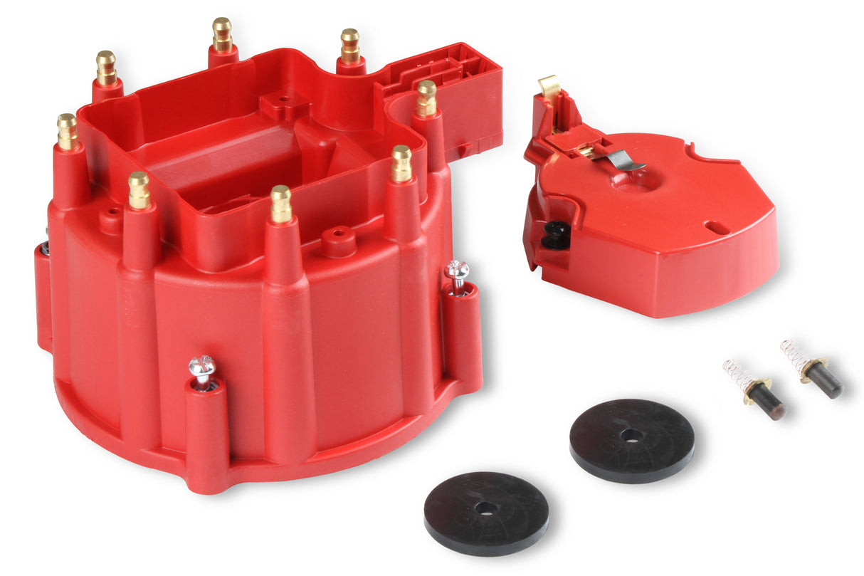 MSD Distributor Cap and Rotor - GM HEI - Red - 8416