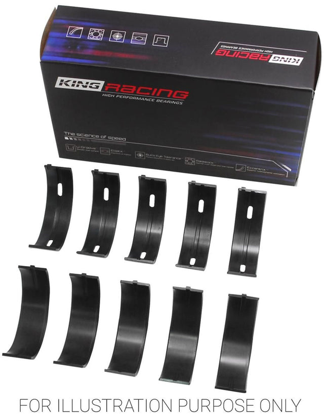 King XP Series Main Bearing Set, .001" Suit SB Ford 289-302 & 5.0L Windsor (KBMB529XP 010) KBMB529XP 010