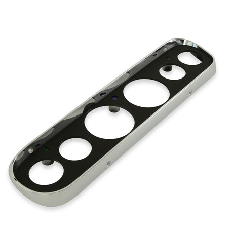 Scott Drake 6 Hole Instrument Bezel Black - C5ZZ-10838-6-BK