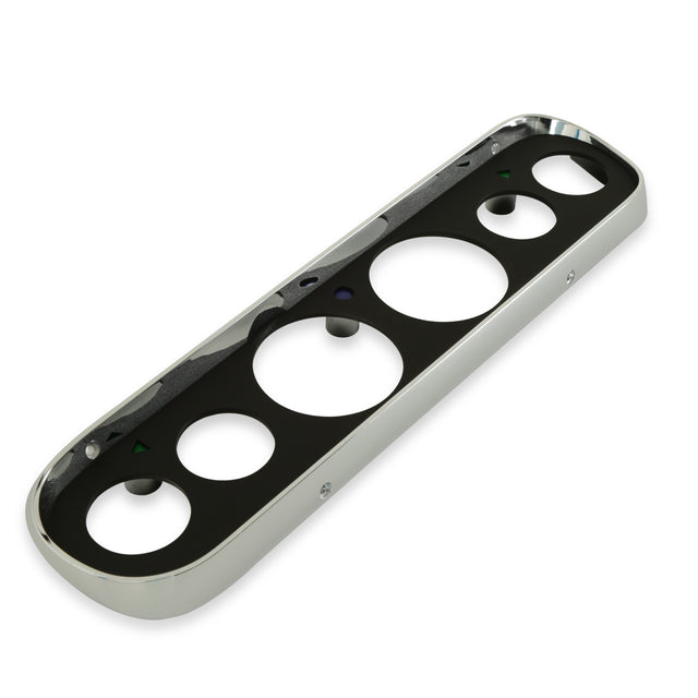 Scott Drake 6 Hole Instrument Bezel Black - C5ZZ-10838-6-BK