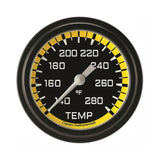 Classic Instruments AutoCross Yellow 2-5/8" Full Sweep Water Temp Gauge - AX326YBLF-06