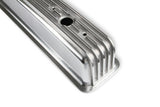 Mr Gasket Cast Aluminum Ball Milled Center Bolt Valve Covers - Polished - 6856G