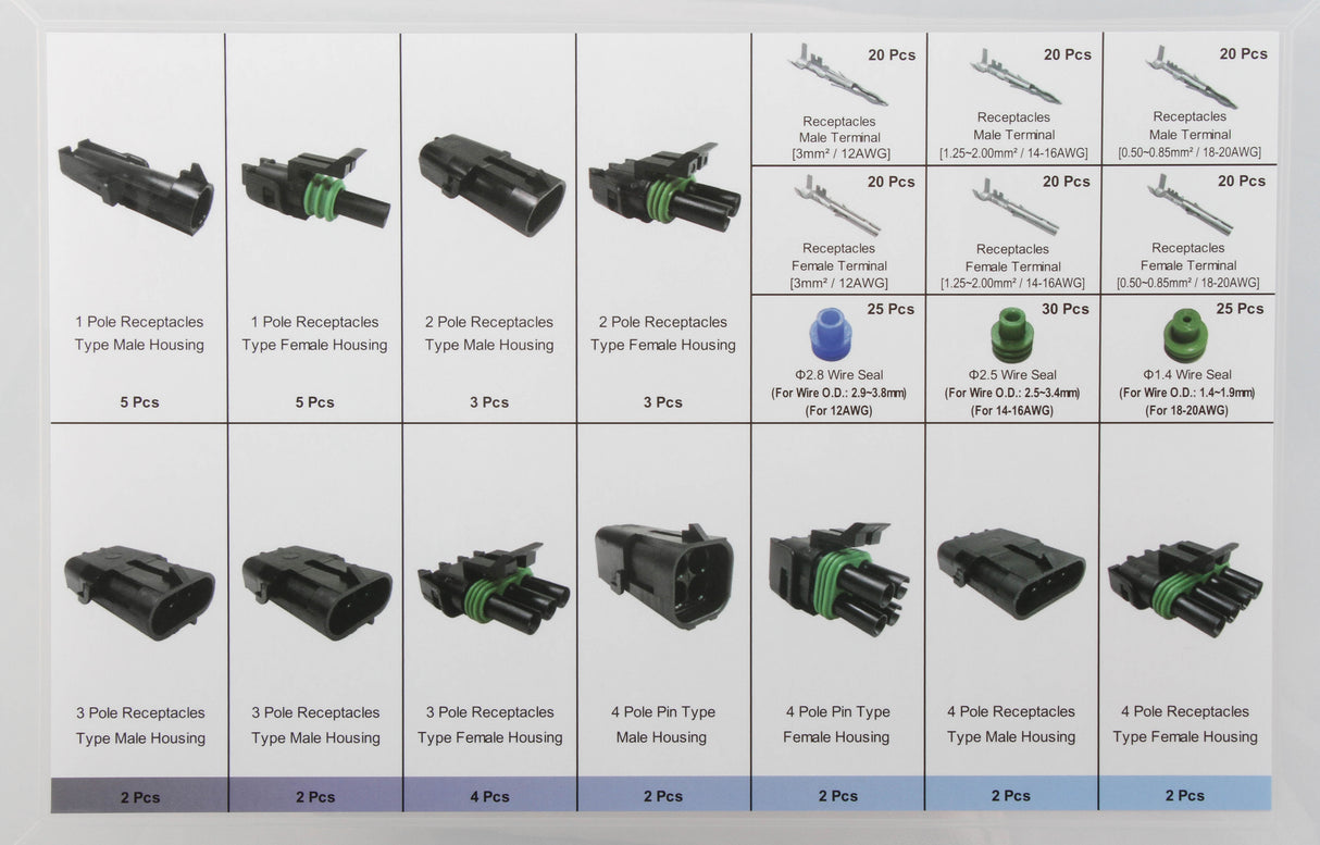 Mr Gasket Weatherproof Connector Kit - 40010G