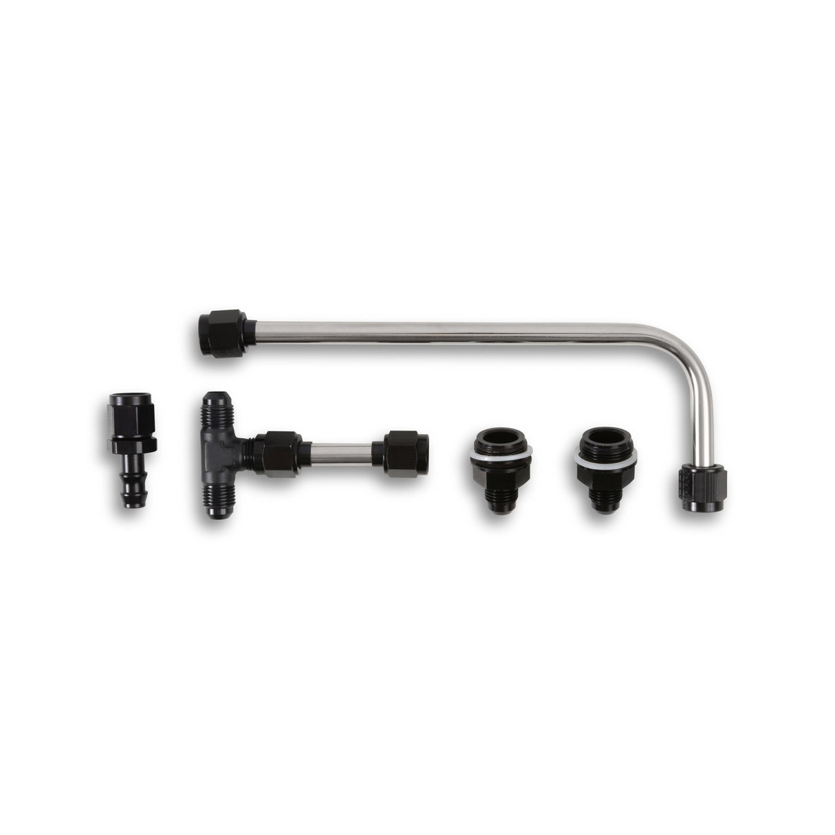 Quick Fuel Dual Feed Fuel Line #6AN (Slayer Series - Black) - 34-600SL-BLKQFT