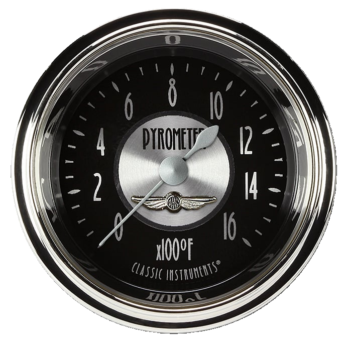 Classic Instruments All American Tradition 2 1/8" Exhaust Gas Temp. Gauge - AT198SHC
