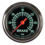 Classic Instruments G/Stock 2-1/8" Brake Pressure Gauge - GS167SLF