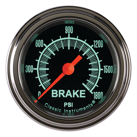 Classic Instruments G/Stock 2-1/8" Brake Pressure Gauge - GS167SLF