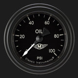 Classic Instruments Moal Bomber 2 1/8" Oil Pressure Gauge - MA181BLF