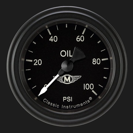 Classic Instruments Moal Bomber 2 1/8" Oil Pressure Gauge - MA181BLF