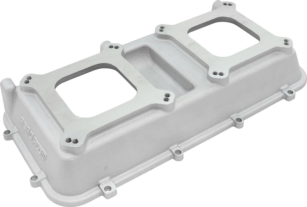 Aeroflow Top Plate with Dual Carburettor Flange, Natural Cast Finish - AF6085-0000 AF6085-0000