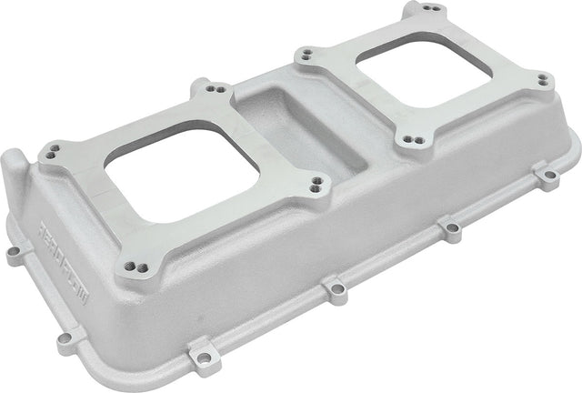 Aeroflow Top Plate with Dual Carburettor Flange, Natural Cast Finish - AF6085-0000 AF6085-0000