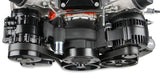 Holley 20-205BK Mid-Mount Complete Accessory Drive System - Gen V LT Engines - Standard Damper - Black