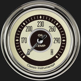 Classic Instruments Nostalgia VT 2 5/8" Oil Temperature Gauge - NT328SLC
