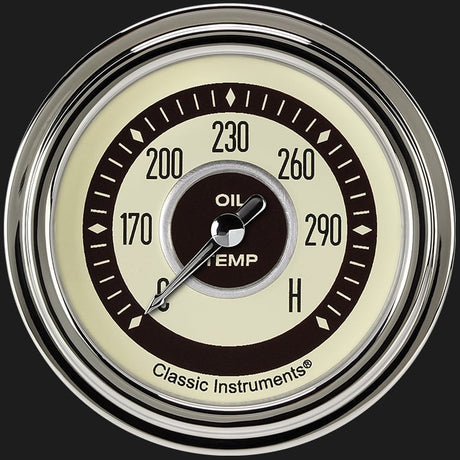 Classic Instruments Nostalgia VT 2 5/8" Oil Temperature Gauge - NT328SLC
