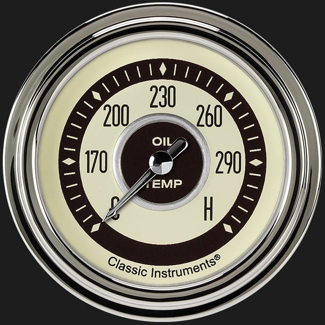 Classic Instruments Nostalgia VT 2 5/8" Oil Temperature Gauge - NT328SLC