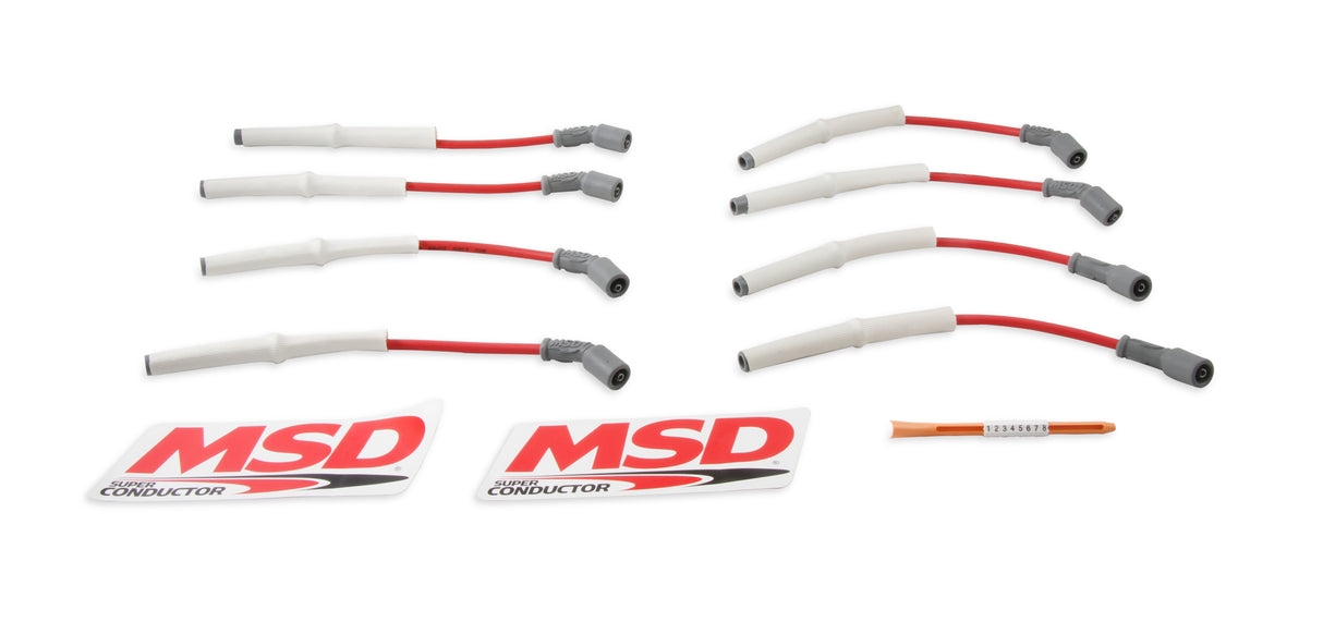 MSD Super Conductor Spark Plug Wire Set, GM 2001, Truck, 8.1L - 39849