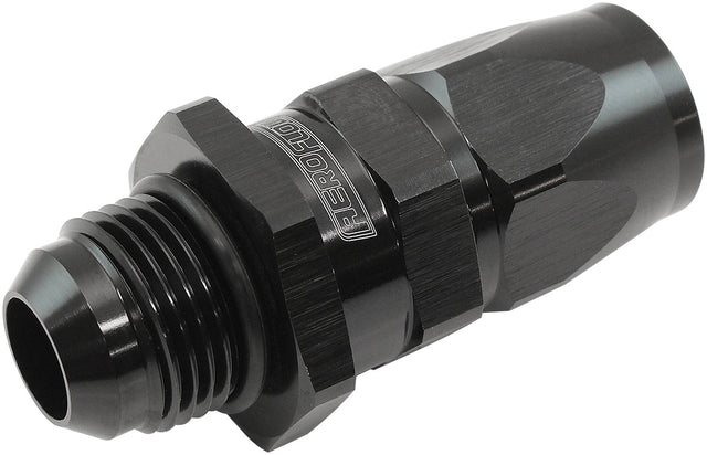 Aeroflow Male AN Swivel Straight Hose End -10AN to -10AN PTFE (Teflon®) Hose End - AF580-10-10DBLK AF580-10-10DBLK
