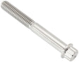 Aeroflow M6 x 1.00mm, UHL 50mm Titanium Bolt 12 Point Head, Natural Finish, Sold Single (AF3501-1968) AF3501-1968