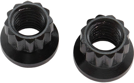 Aeroflow 12-Point Nuts, Chrome Moly Black Oxide, 2-Pack - AF34-02-0010-2 AF34-02-0010-2