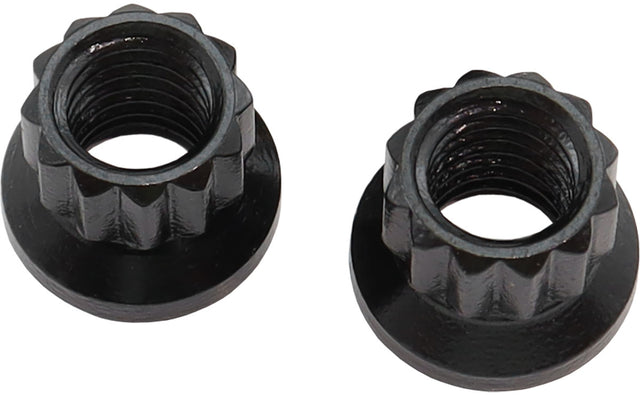Aeroflow 12-Point Nuts, Chrome Moly Black Oxide, 2-Pack - AF34-02-0010-2 AF34-02-0010-2