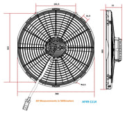 Aeroflow 14" Brushless Electric Fan (AF49-1114)