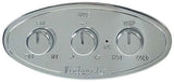 Vintage Air Streamline Oval Control Panel, Polished - VA490751 VA490751