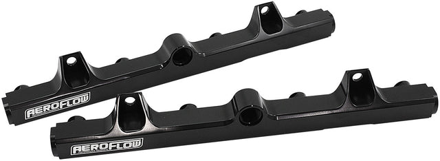 Aeroflow Ford V8 Coyote Billet EFI Fuel Rails - Black Finish - AF64-2214BLK AF64-2214BLK
