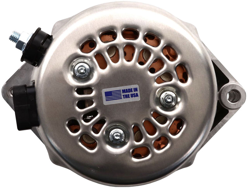 Mechman S Series 170 Amp Racing Alternator, Natural Finish Single V & 6-Groove Pulley. Suit GM 1963-85 (MM7127170)