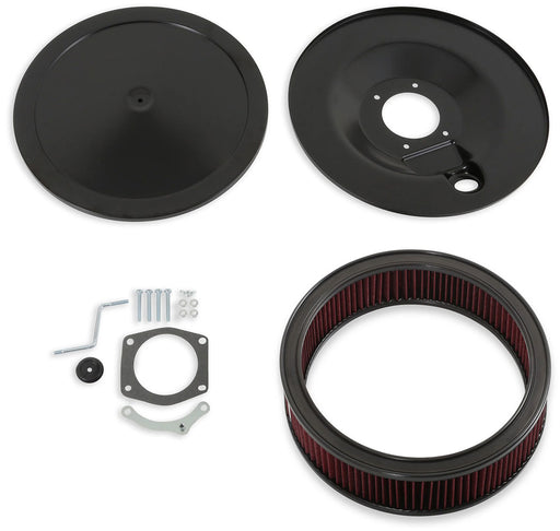 Holley RetroFilter 16" Drive-By -Wire Air Filter Assembly, Black Fits GM LS3 Style DBW Throttle Body (HO120-501) HO120-501