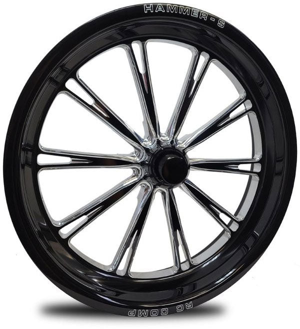 RC Comp Hammer-S 15" x 3.5" Front Wheel, Black with Eclipse Finish - RCCS53504-06E RCCS53504-06E