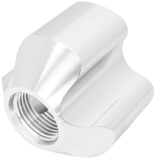 Aeroflow 4 Port Inline Distribution Block - Silver Finish 3 x -8 ORB Ports, 1 x -10 ORB Port (AF935-10-08S) AF935-10-08S