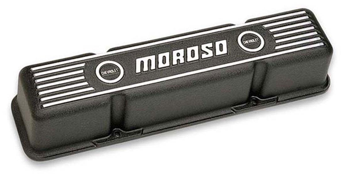 Moroso SB CHEV TALL BLACK VALVE COVER BLACK EPOXY ALUMINIUM - MO68411 MO68411