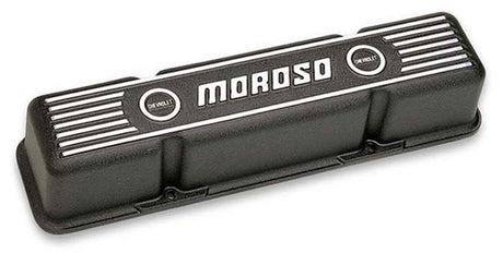 Moroso SB CHEV TALL BLACK VALVE COVER BLACK EPOXY ALUMINIUM - MO68411 MO68411