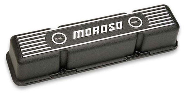 Moroso SB CHEV TALL BLACK VALVE COVER BLACK EPOXY ALUMINIUM - MO68411 MO68411
