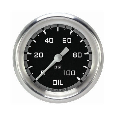 Classic Instruments Autocross Gray 2 5/8" Oil Pressure Gauge - AX381GAPF