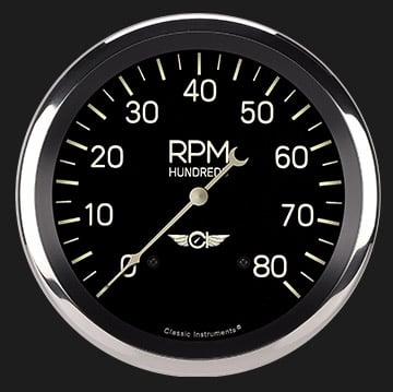 Classic Instruments Classic Series 4 5/8" Tachometer - CL71SRC