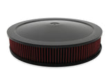 Holley 120-4630 4500 drop base air cleaner black w/3" red washable gauze filter
