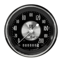 Classic Instruments All American Tradition 3-3/8" Speedometer Gauge - AT59SHC