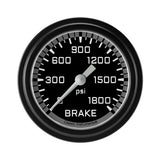 Classic Instruments Autocross Gray 2-5/8" Brake Pressure Gauge - AX367GBLF
