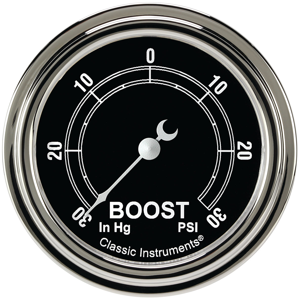 Classic Instruments Traditional 2-5/8" Boost/Vac Gauge - TR341SLF
