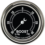 Classic Instruments Traditional 2-5/8" Boost/Vac Gauge - TR341SLF