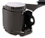 Scott Drake 3 Point Retractable Seat Belts with Vintage Push Button - SB-3P-BK-PBSB