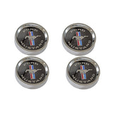Scott Drake Styled Steel Hubcaps (Black Background) - C5ZZ-1130-WB