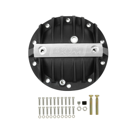 B&M Hi-Tek Aluminum Differential Cover for GM 10-Bolt - Black - 71502